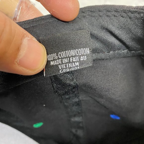 Sogo Sports Hat Cap Strap Back Black Red PRIDE! Puff Embroidered Rainbow Color - Picture 9 of 9